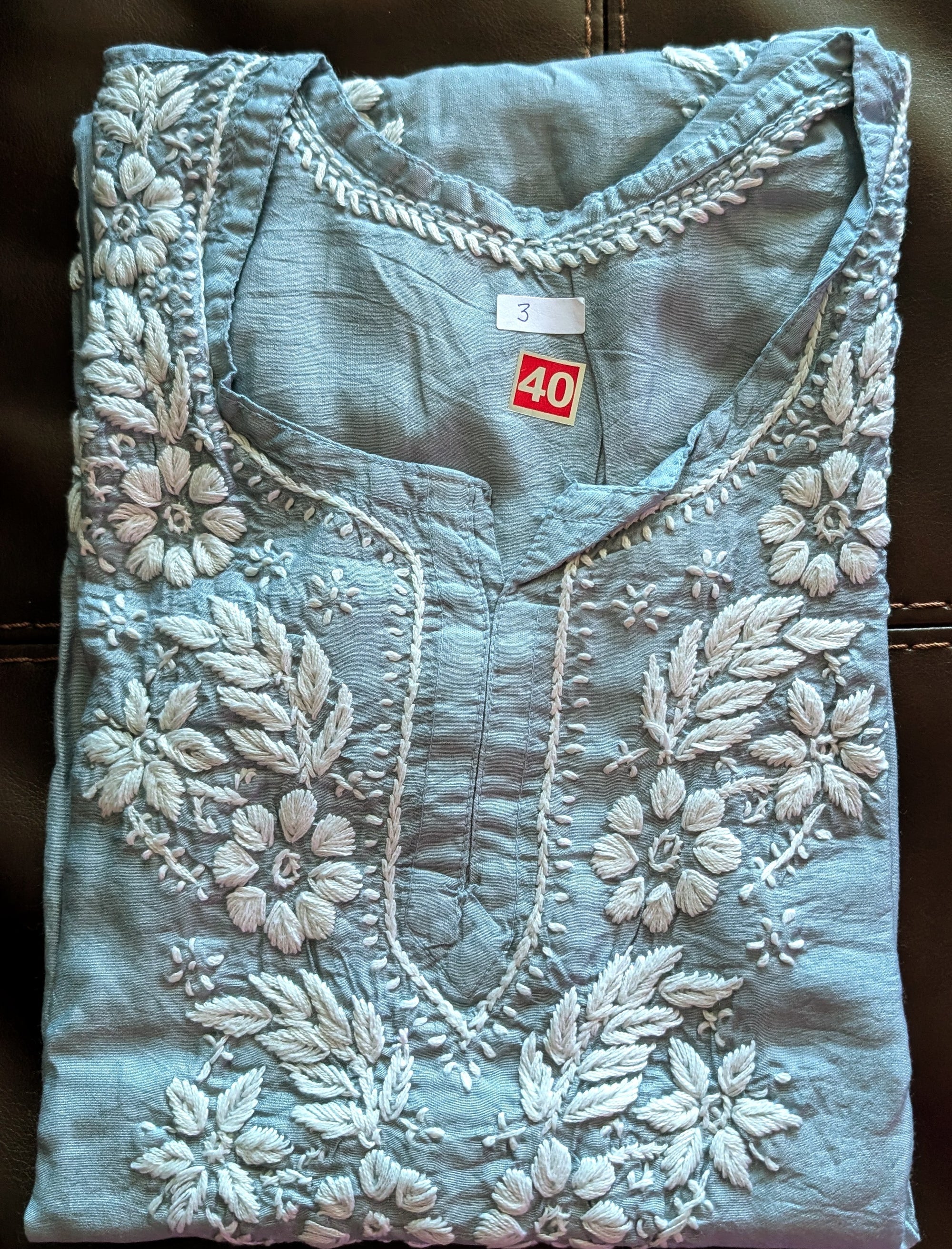 Chanderi Short Top Full Sleeves