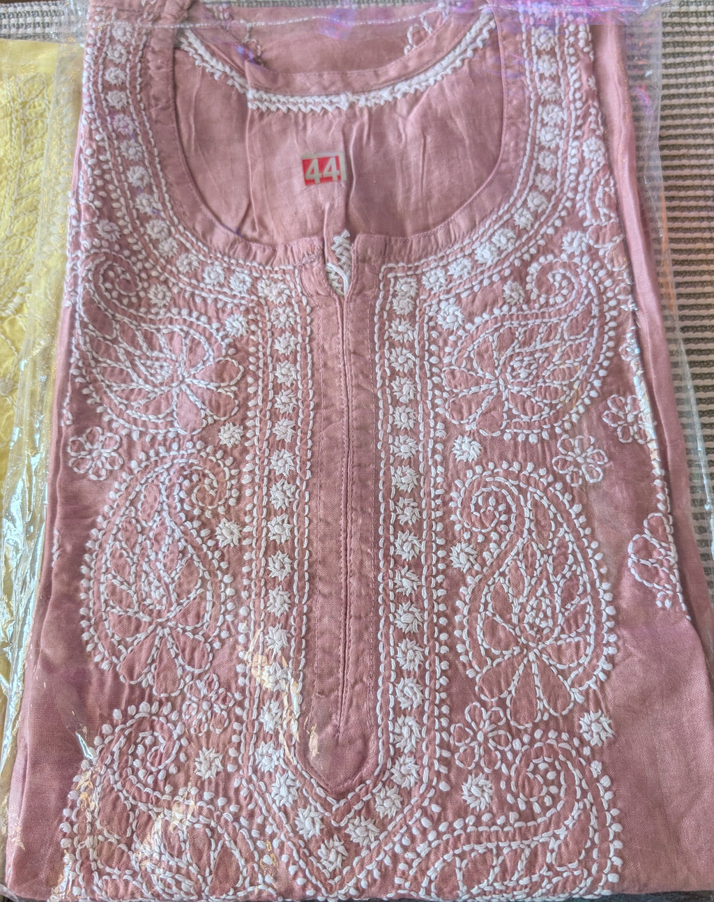 Chanderi Chikankari Kurti