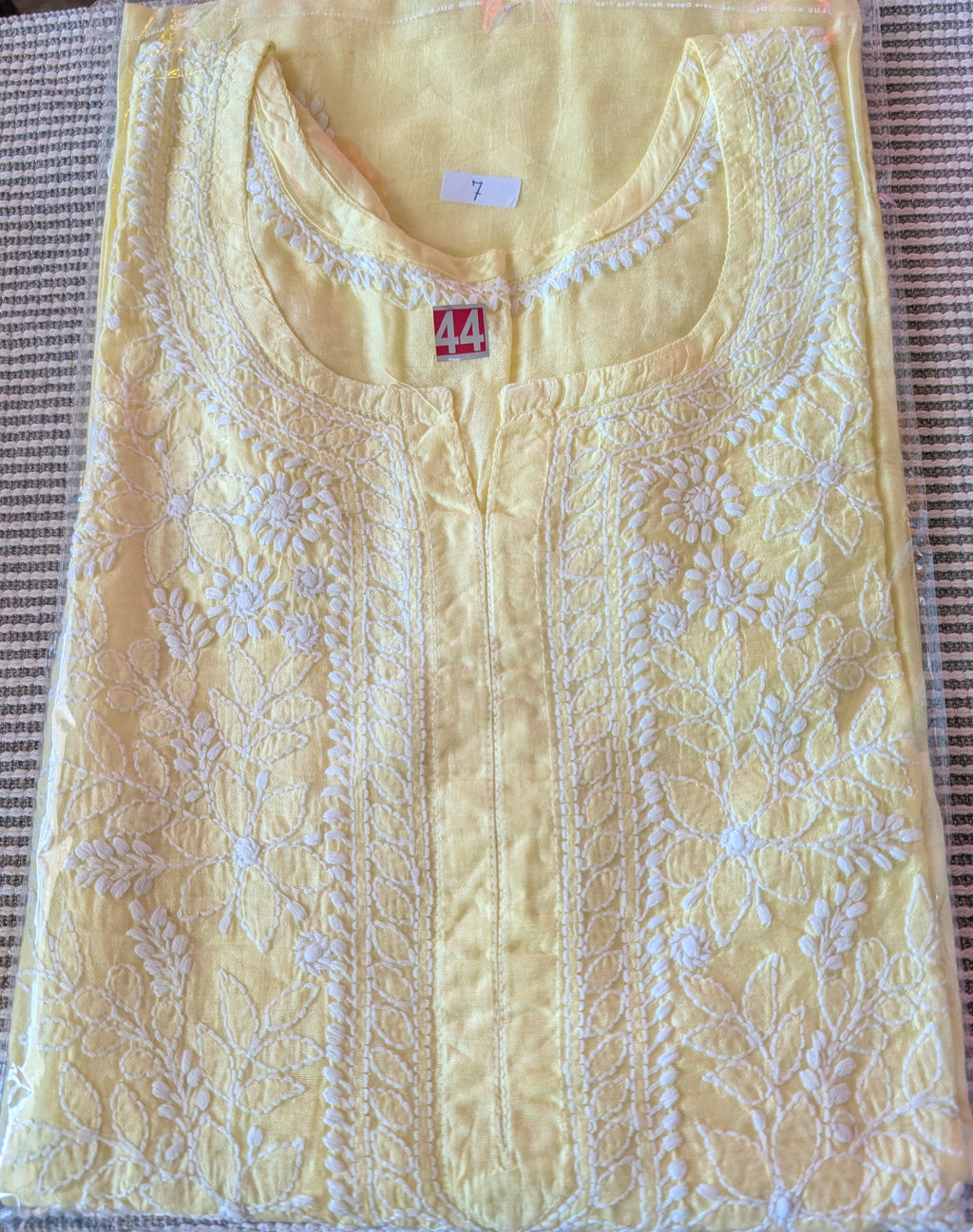 Chanderi Chikankari Kurti
