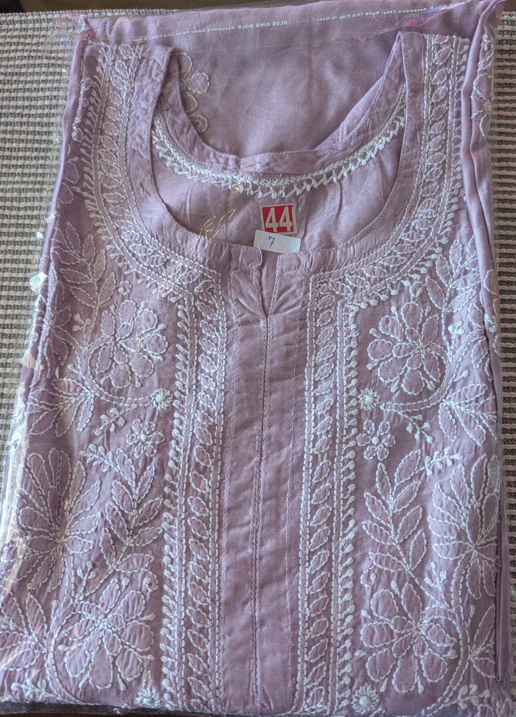 Chanderi Chikankari Kurti