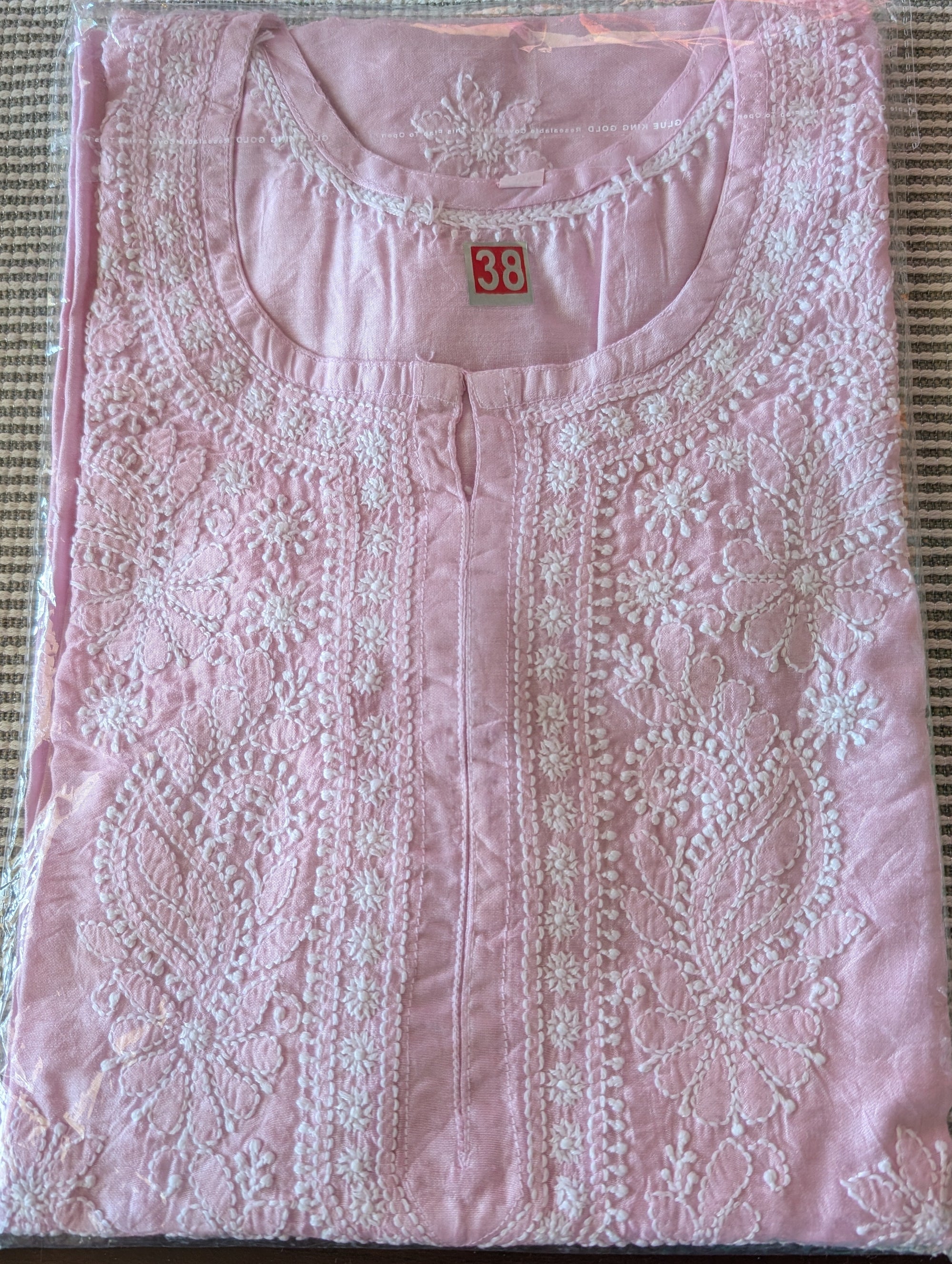 Chanderi Chikankari Kurti