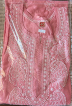 Chanderi Chikankari Kurti