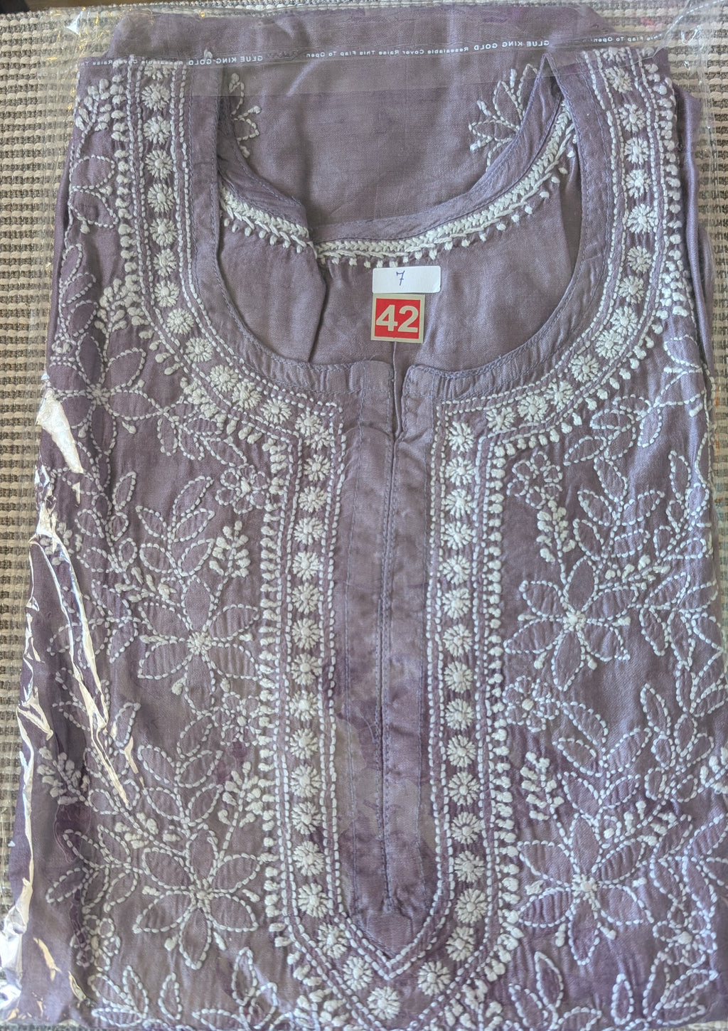 Chanderi Chikankari Kurti