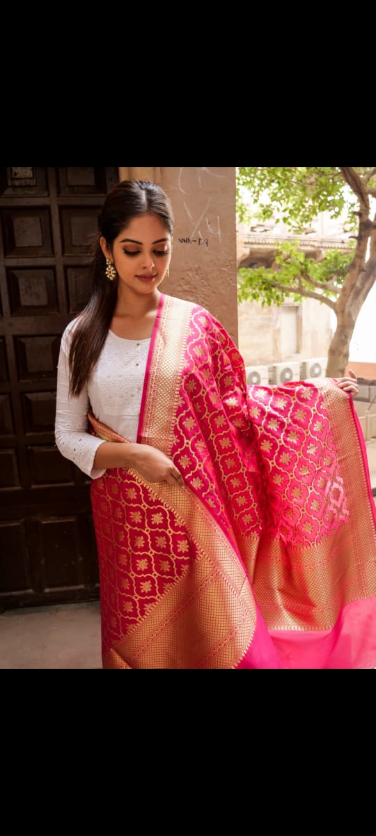 Semi Katan Banaras Duppattas (Pre-order)