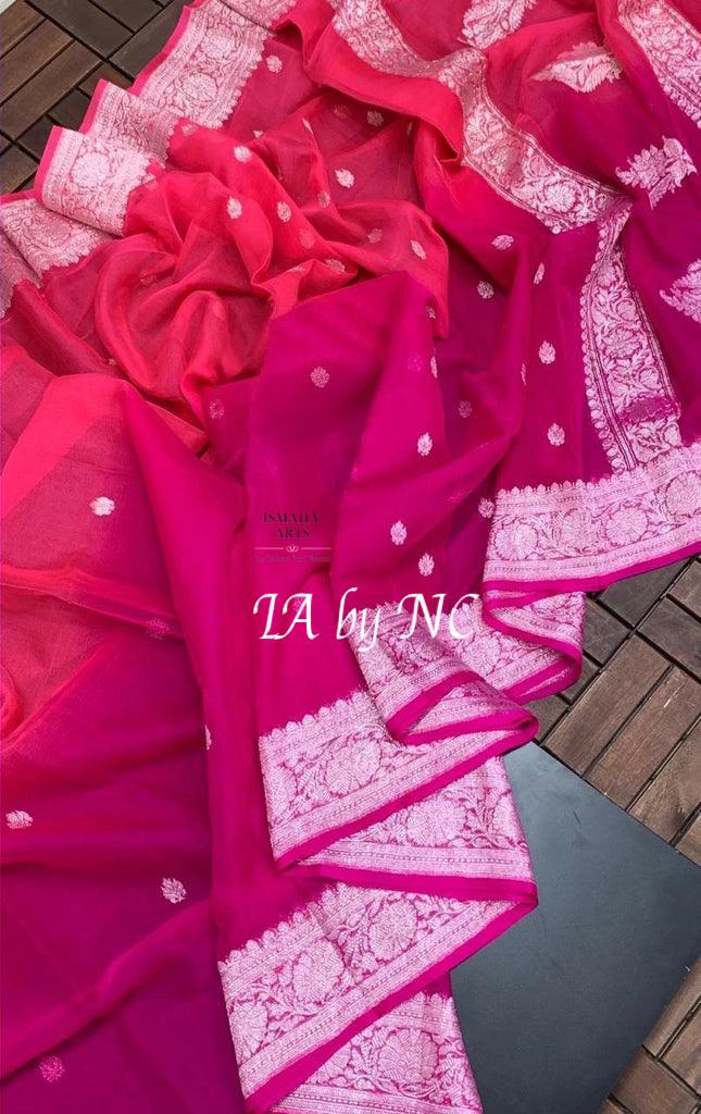Banarasi Double Color Georgette Saree (Pre-order)
