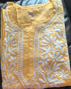 Modal Chikankari Long Kurtis in Vibrant Colors
