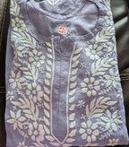 Modal Chikankari Long Kurtis in Vibrant Colors