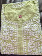 Modal Chikankari Long Kurtis in Vibrant Colors