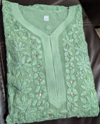 Viscose Beautiful Chikankari kurti with Shameez