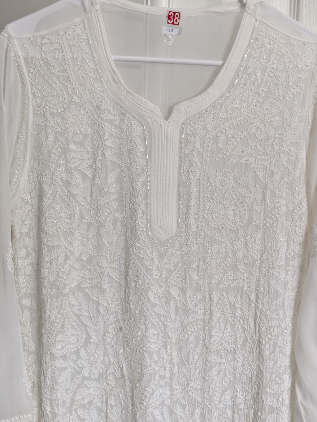 Viscose Chikankari Kurti with Palazzo