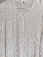 Viscose Chikankari Kurti with Palazzo