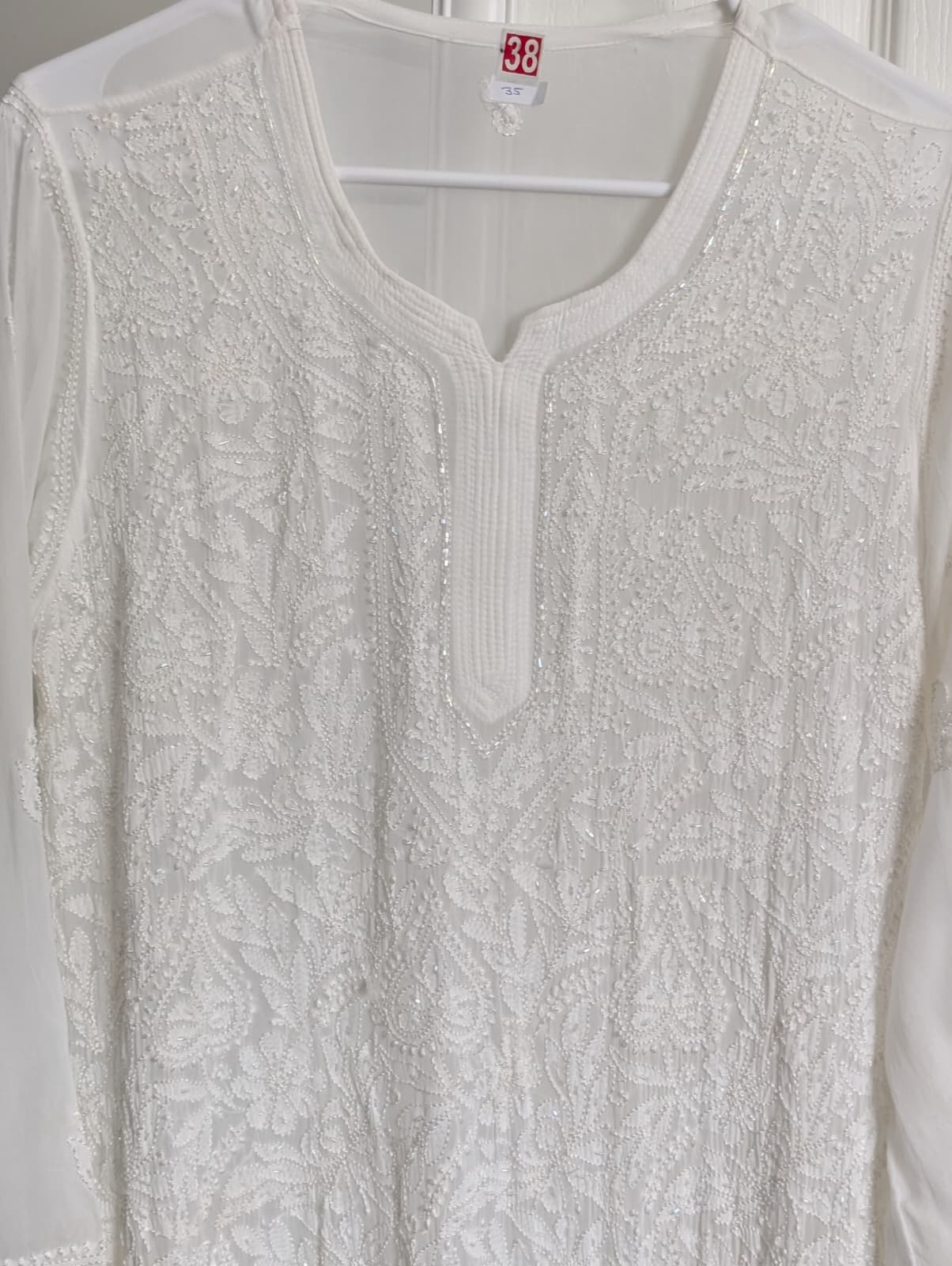 Viscose Chikankari Kurti with Palazzo