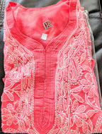 Georgette Chikankari Kurti with Shameez