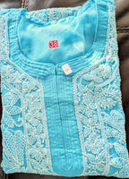 Georgette Chikankari Kurti with Shameez