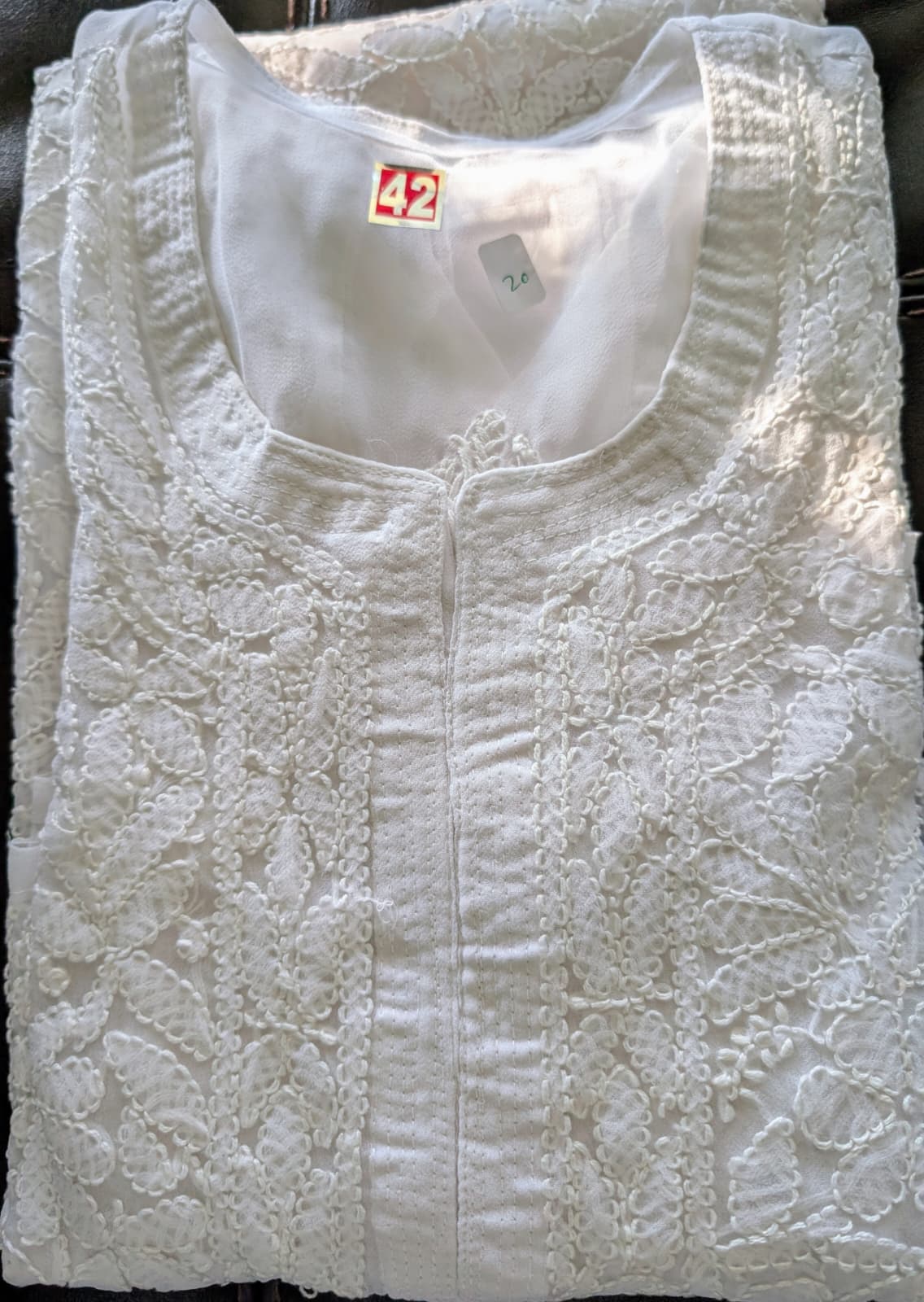 Georgette Chikankari Kurti with Shameez