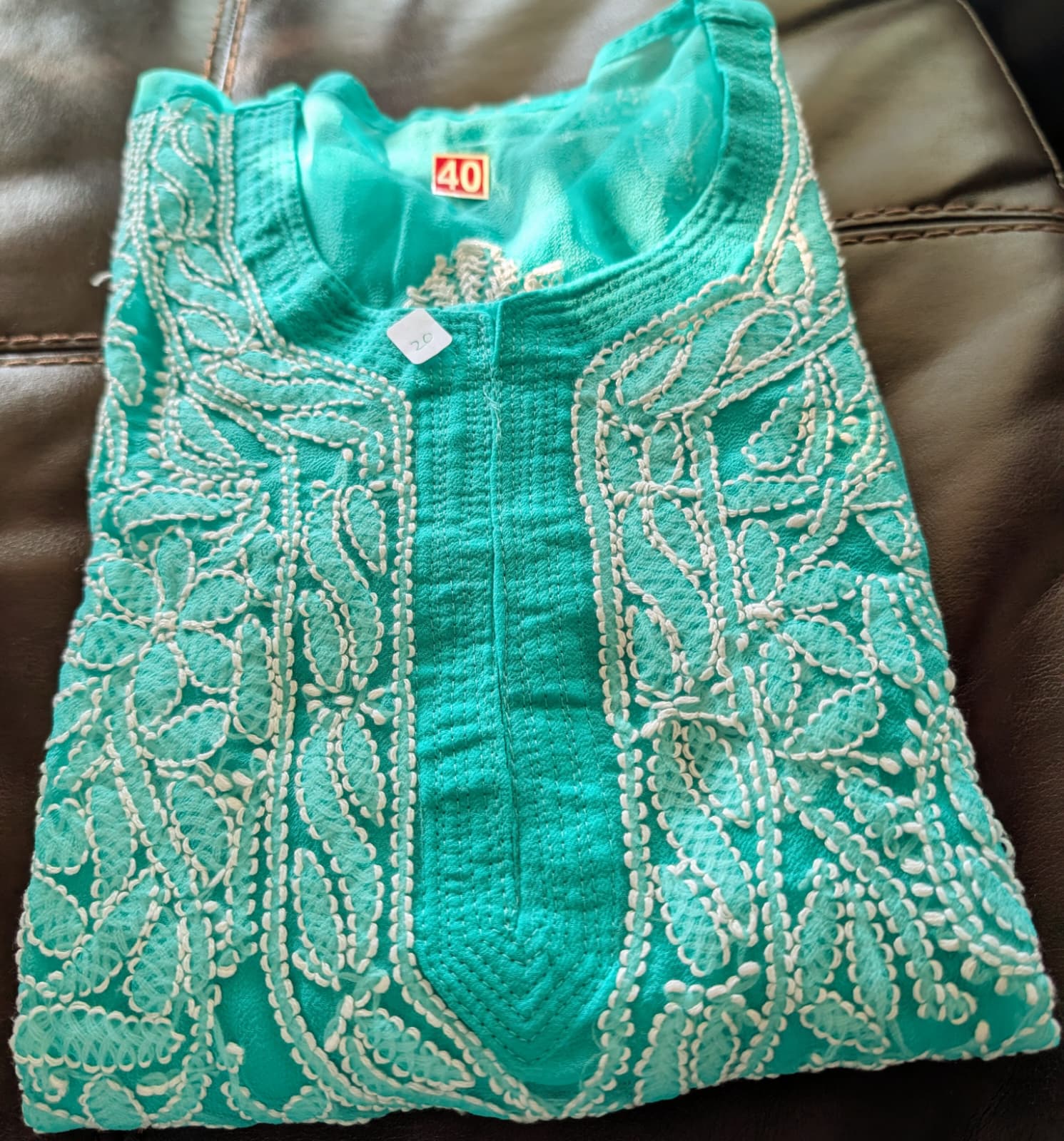 Georgette Chikankari Kurti with Shameez