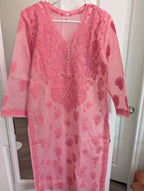 Kota Cotton Chikankari kurta with Shameez
