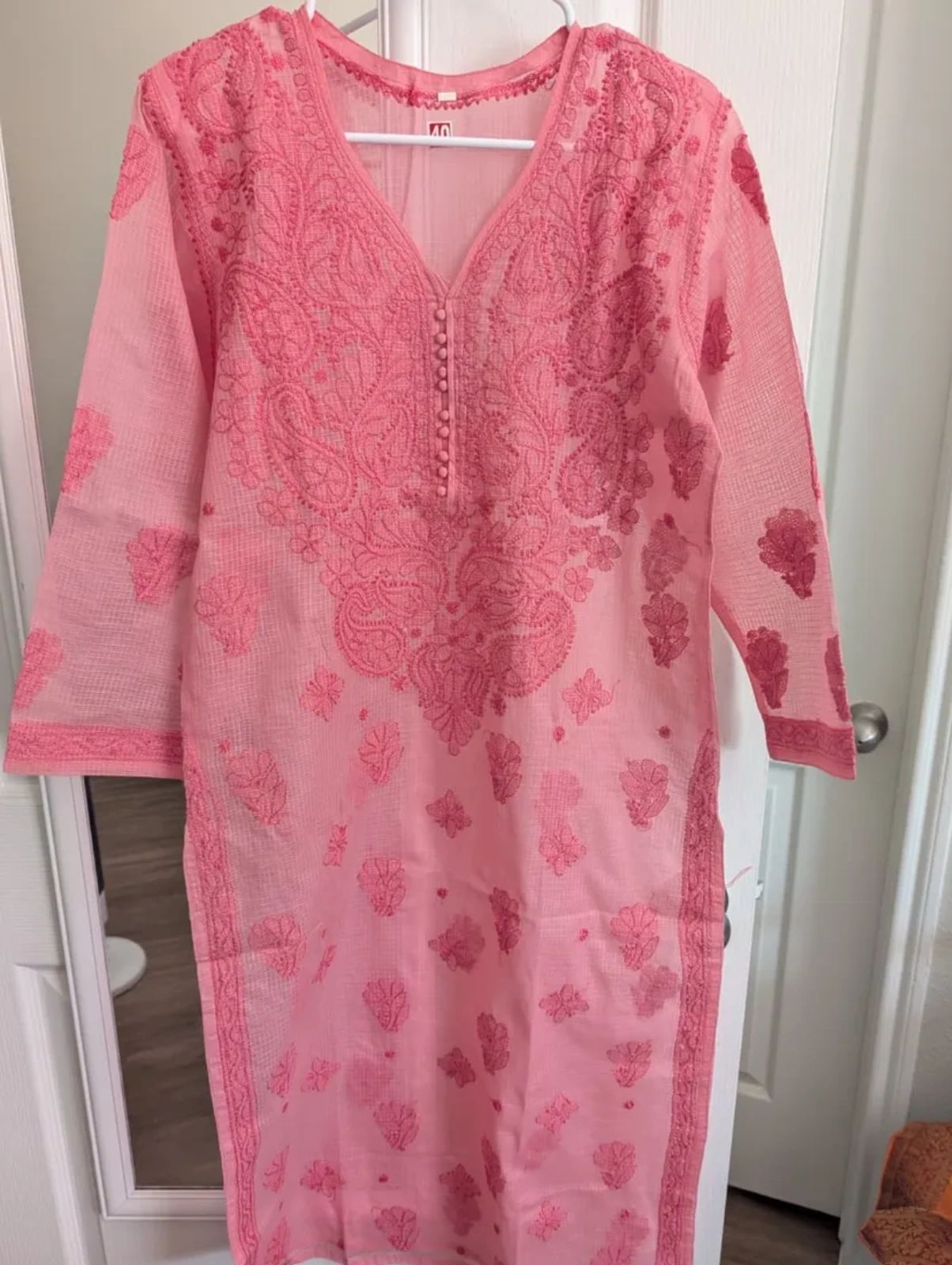 Kota Cotton Chikankari kurta with Shameez