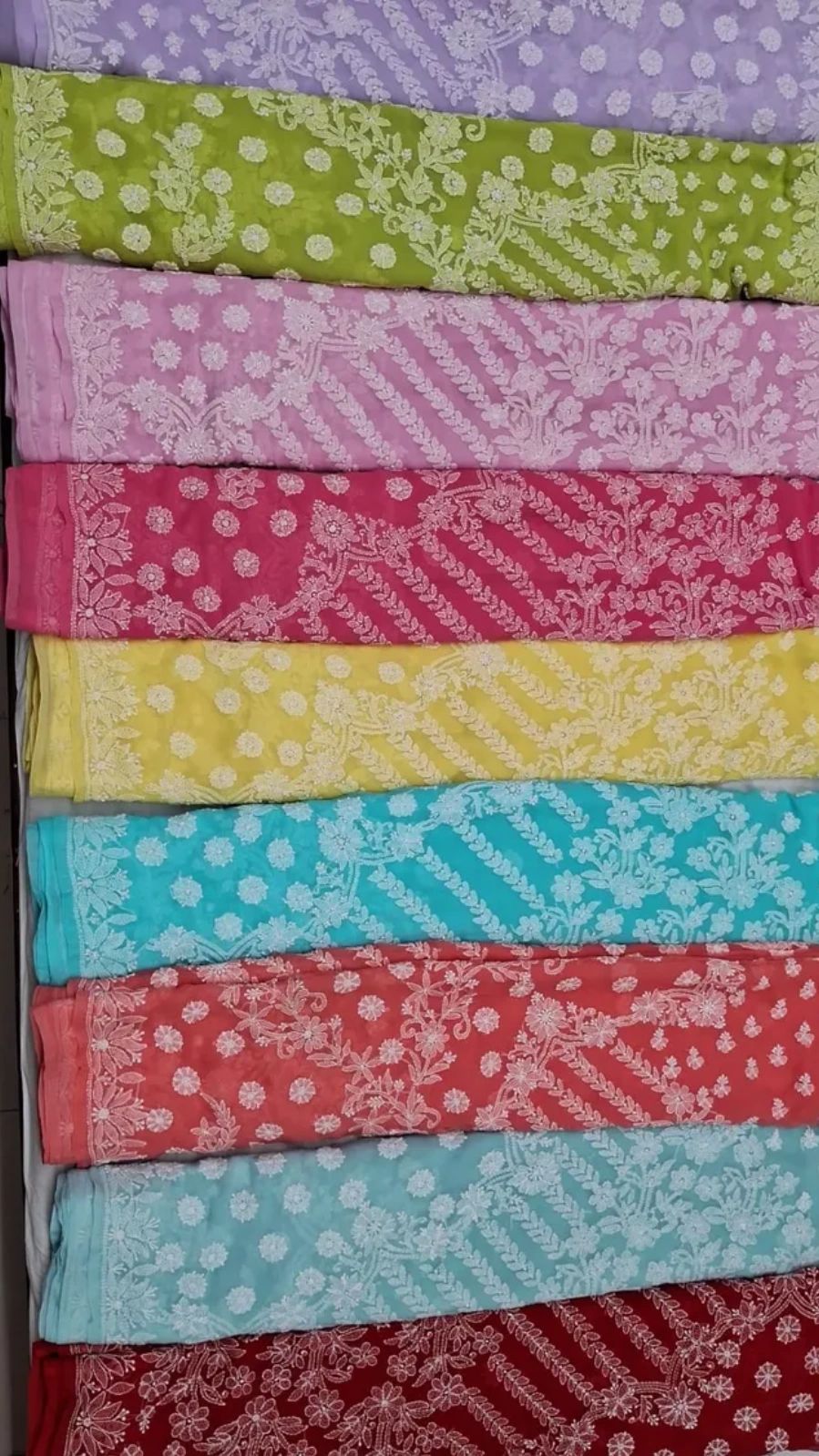 heavy work Chikankari Saree (Pre-order)