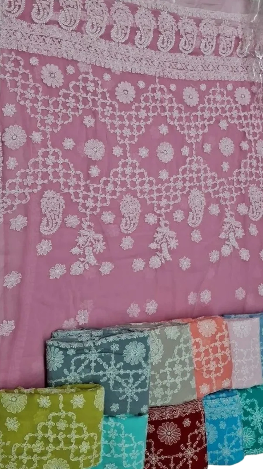 Beautiful Chikankari Georgette Sarees (Pre-order)
