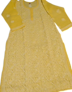 Jaaldaar Cotton Voile Chikankari Kurti