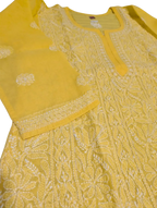 Jaaldaar Cotton Voile Chikankari Kurti