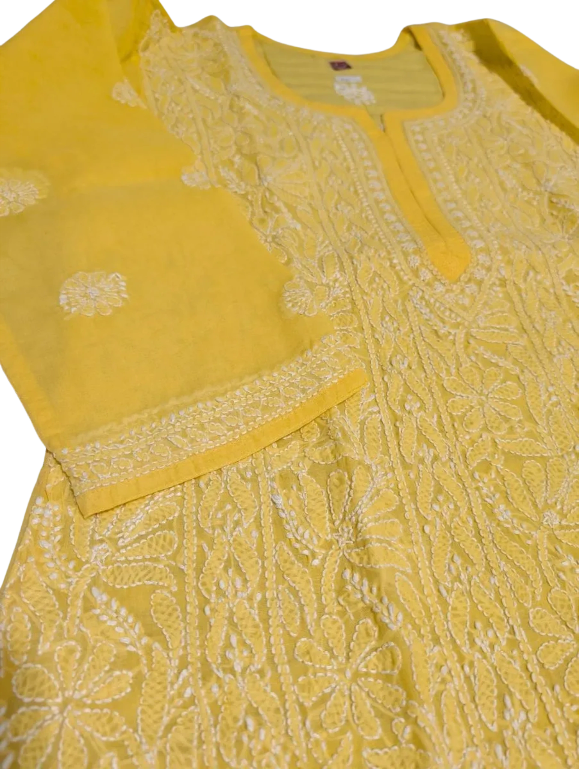 Jaaldaar Cotton Voile Chikankari Kurti
