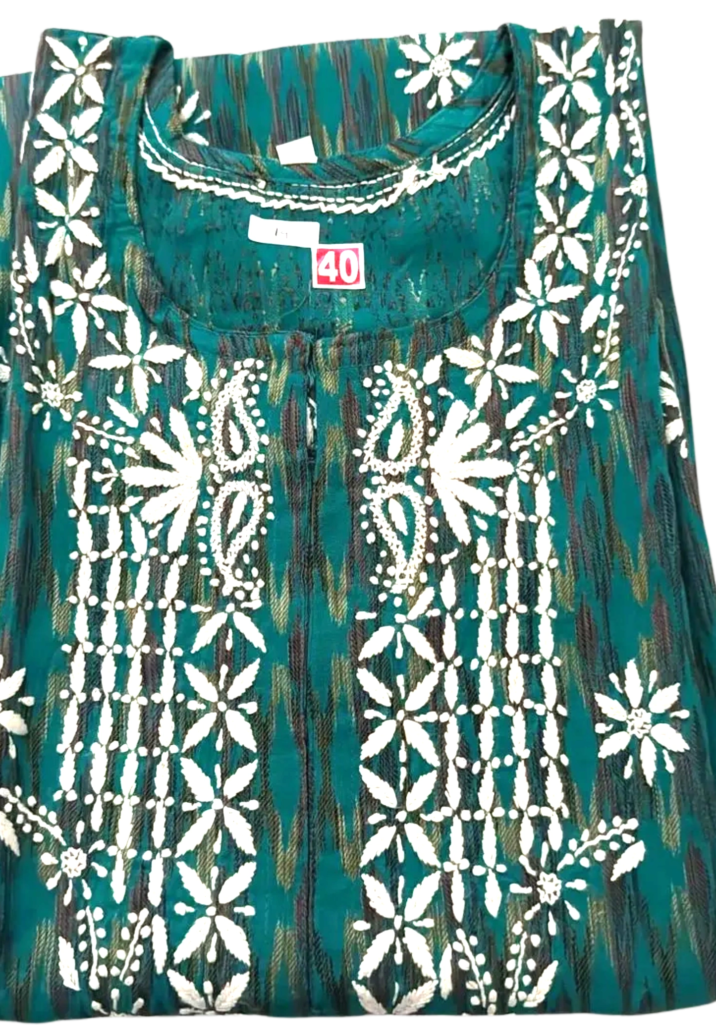Patola Cotton Chikankari Kurti