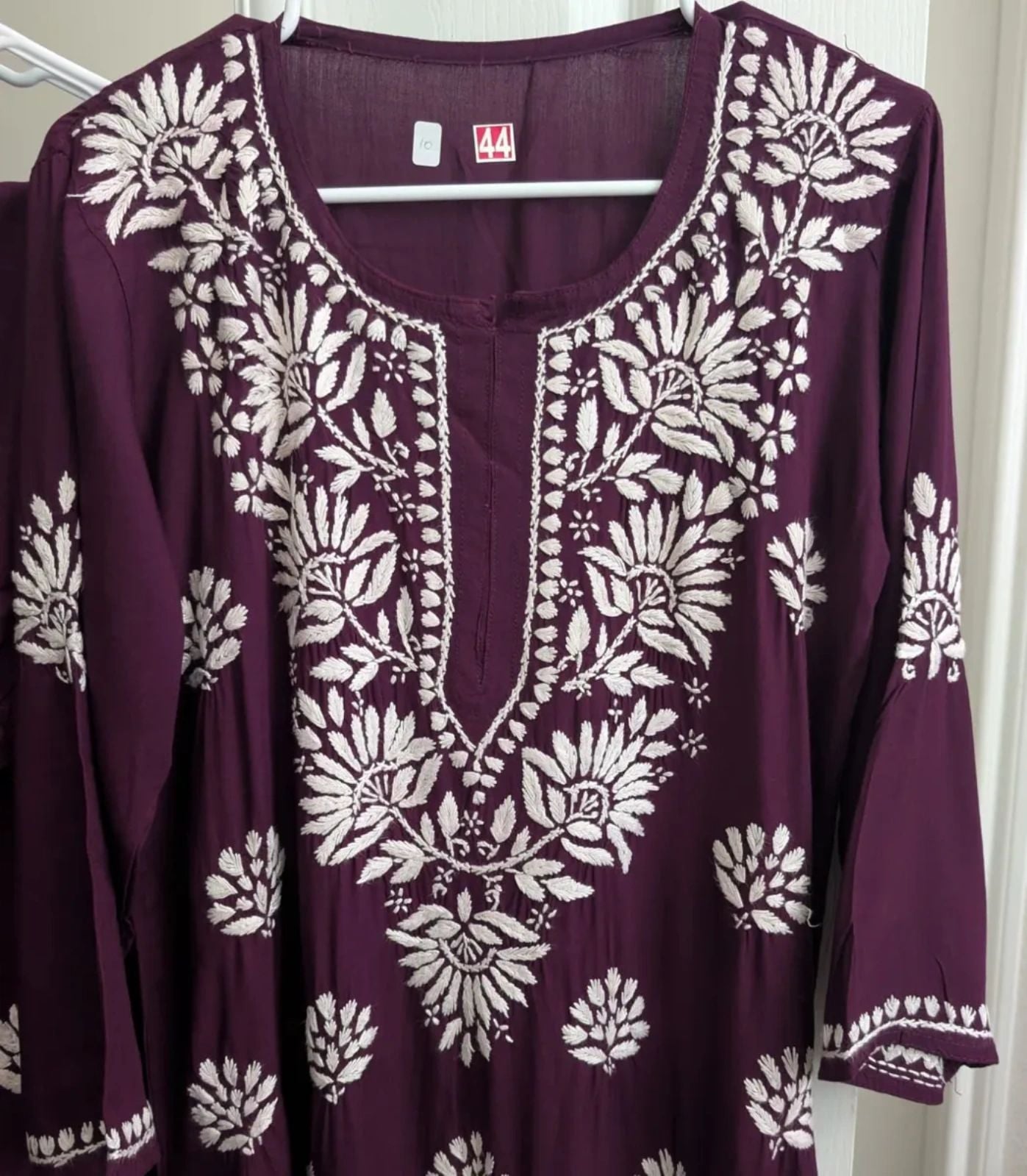 Rayon Chikankari Kurti with Palazzo