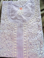 Jaaldaar Cotton Voile Chikankari Kurti
