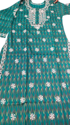 Patola Cotton Chikankari Kurti