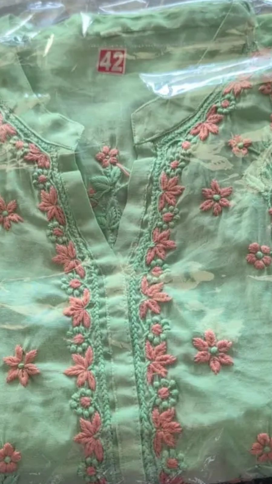 Muslin Short Tops L with Shameez