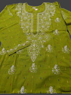 Cotton kurti with butti Chikakari Kurti