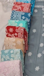 Floral Chikankari Sarees (Pre-order)