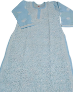 Jaaldaar Cotton Voile Chikankari Kurti