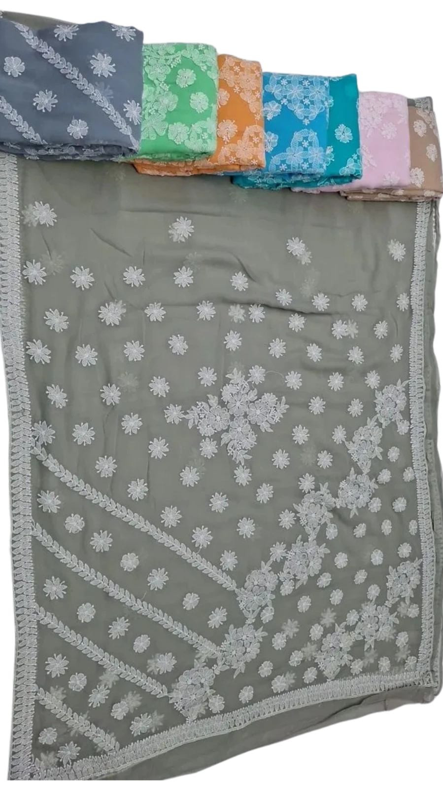 Chikankari butti sarees (Pre-order)