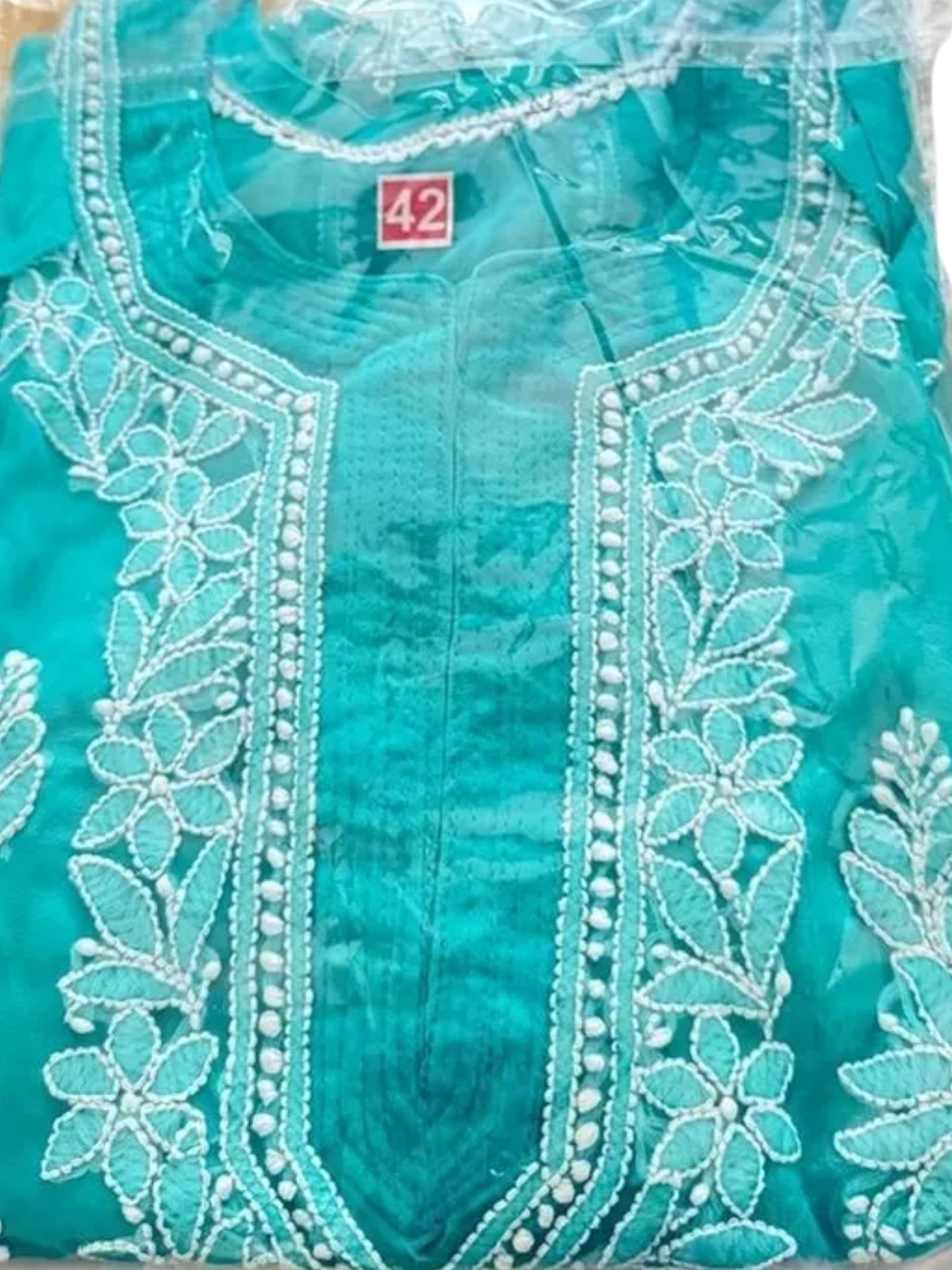 Georgette Chikankari Short Kurti L