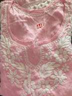 Modal Chikankari Short Top XL