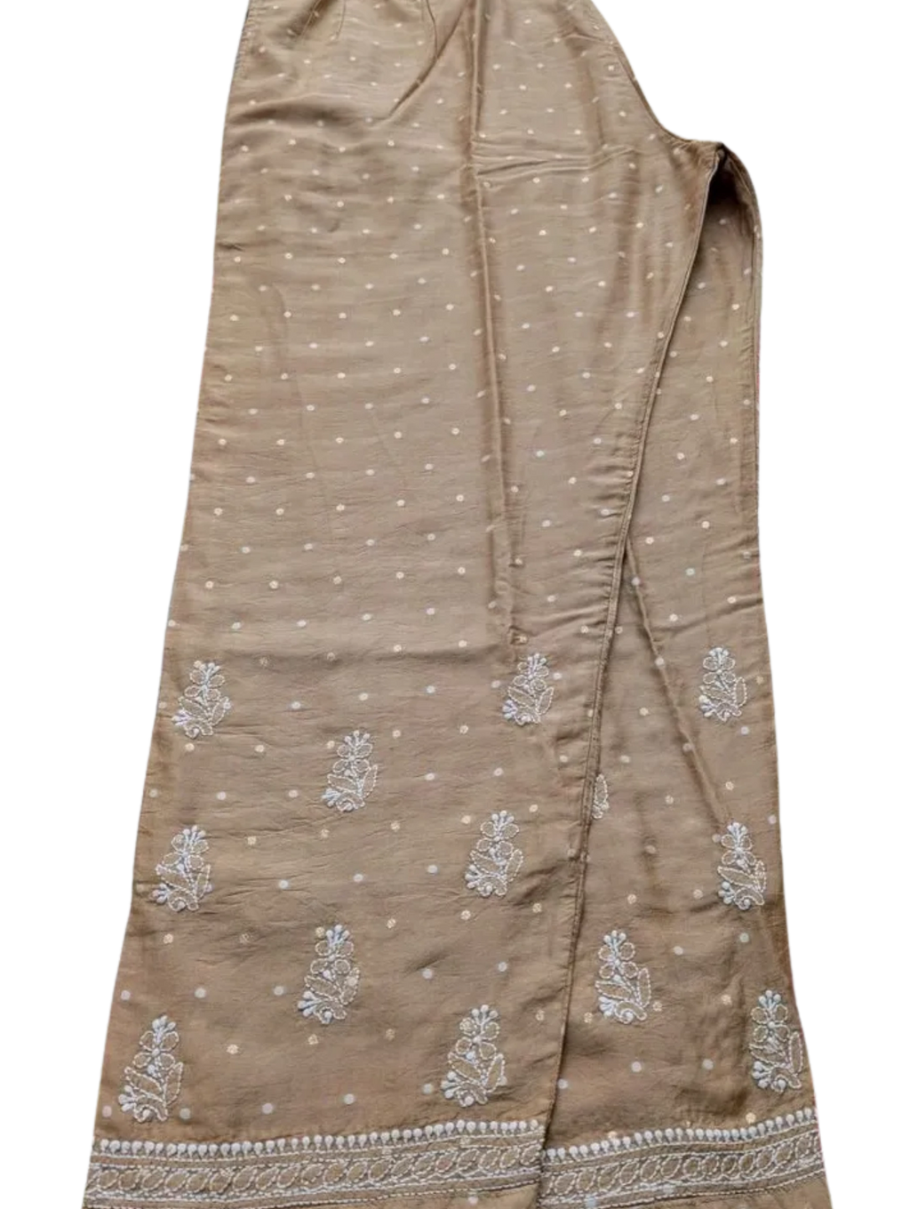 Golden Chanderi butti kurti set(with bottom)