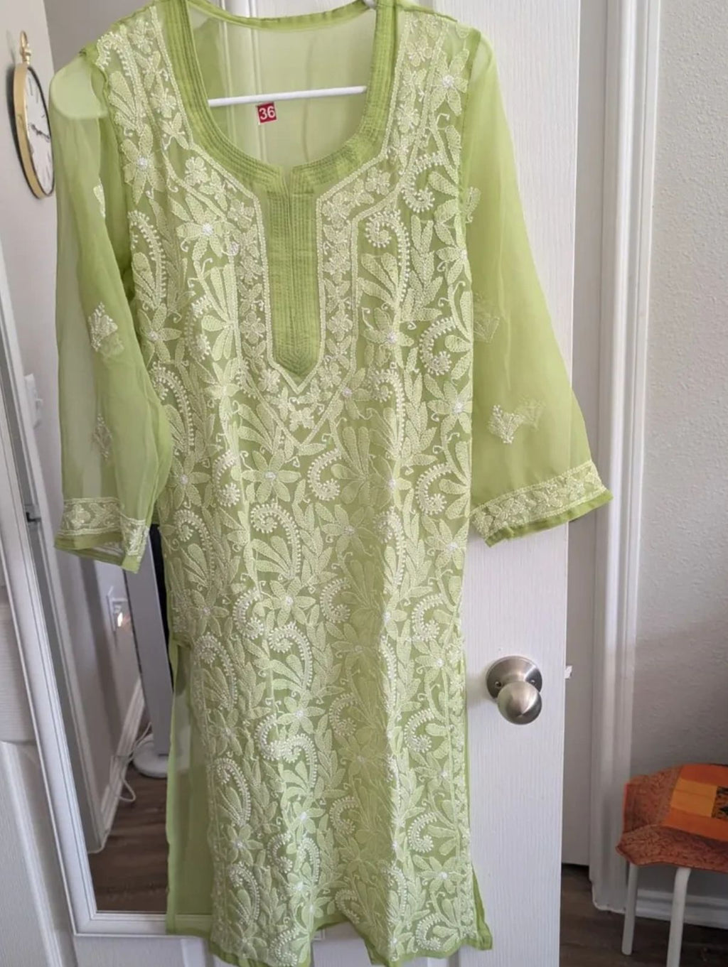 Georgette Chikankari Kurti with Shameez