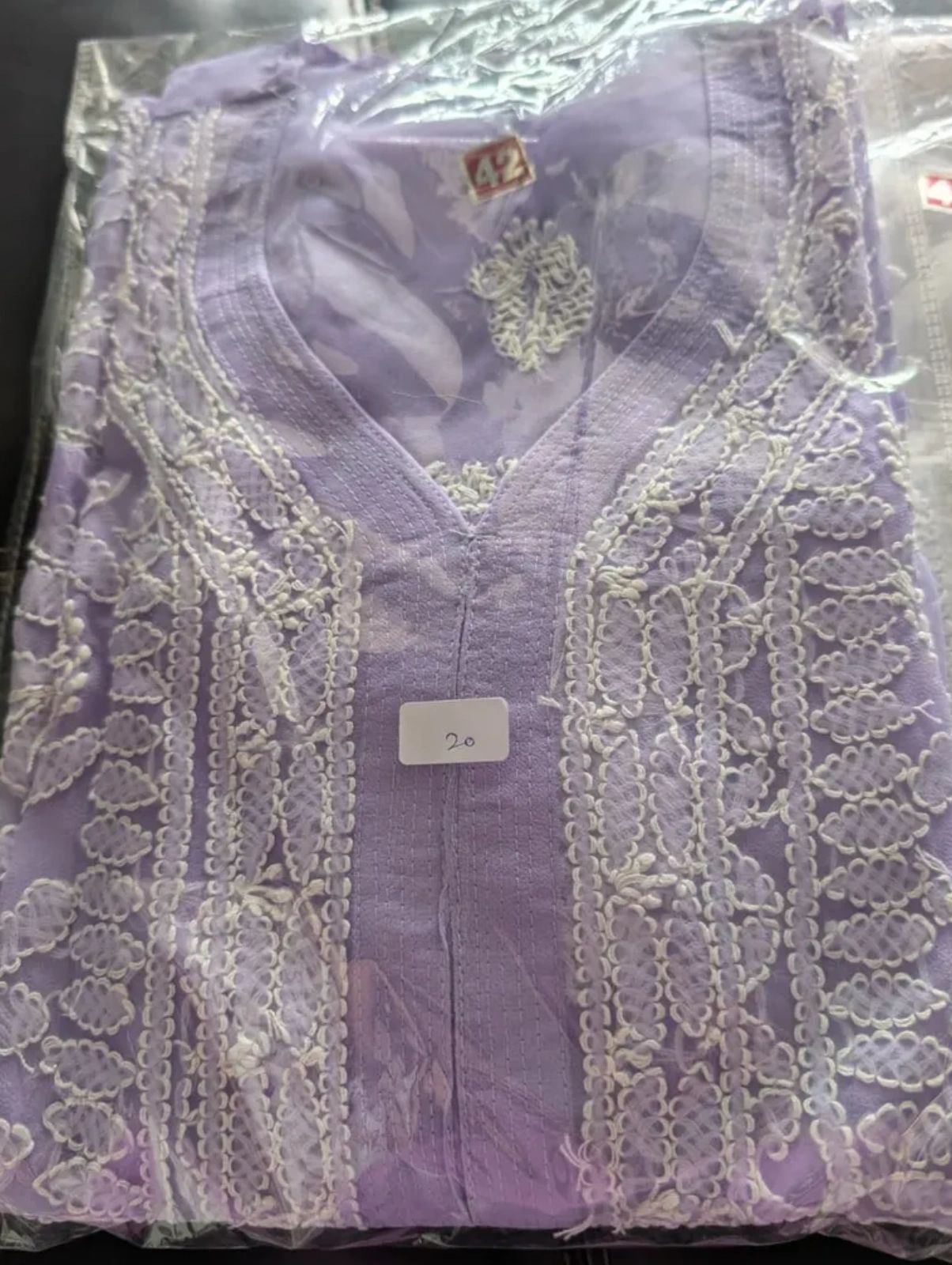 Georgette Chikankari Kurti with Shameez