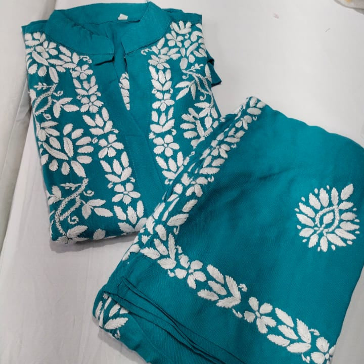 Rayon kurti with Palazzo ( SOLD )